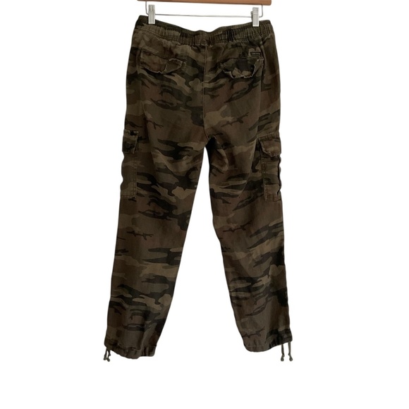 Sanctuary x Anthropologie Camo Cargo Joggers Sz S Utility Streetwear Travel Flaw - Picture 2 of 11